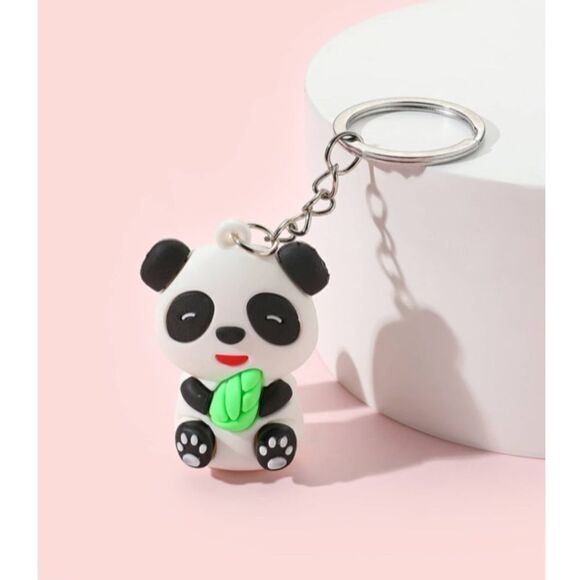 Panda Bear Charm Keychain - Picture 1 of 4